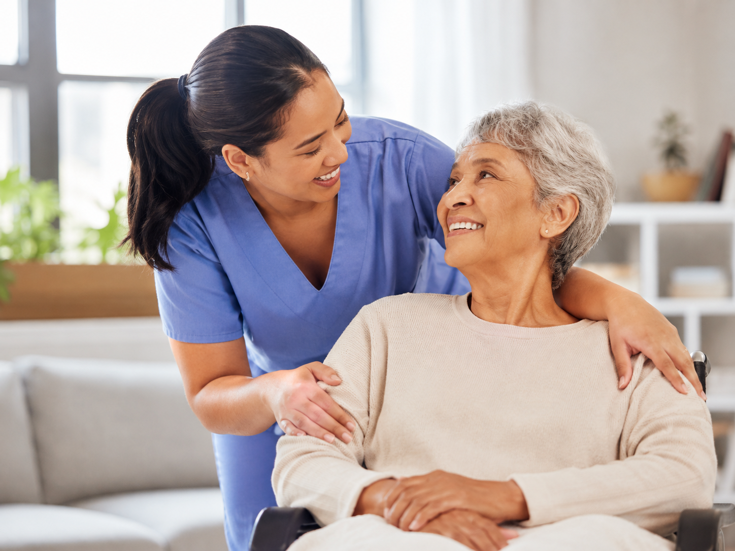 Healthcare professionals working together in a hospital